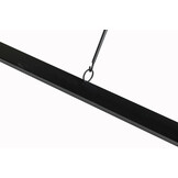 Livingfurn - Eetkamertafel Norris - 220x100x76 cm - Mangohout / Gecoat Staal