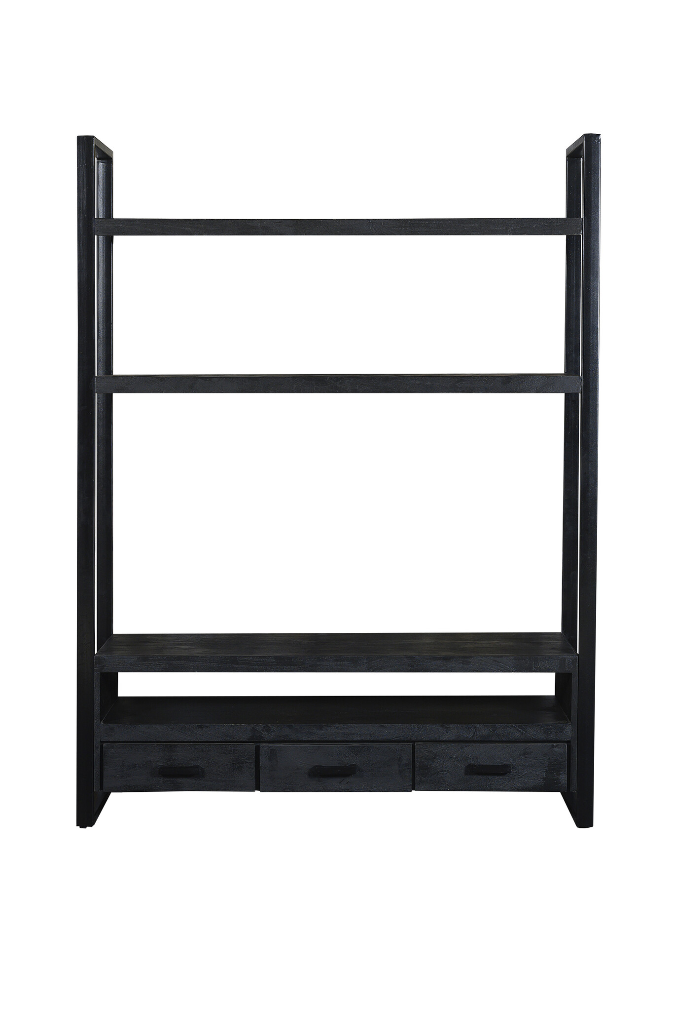 Livingfurn - TV Meubel Norris High - 200x150x45 cm - Mangohout / Gecoat Staal