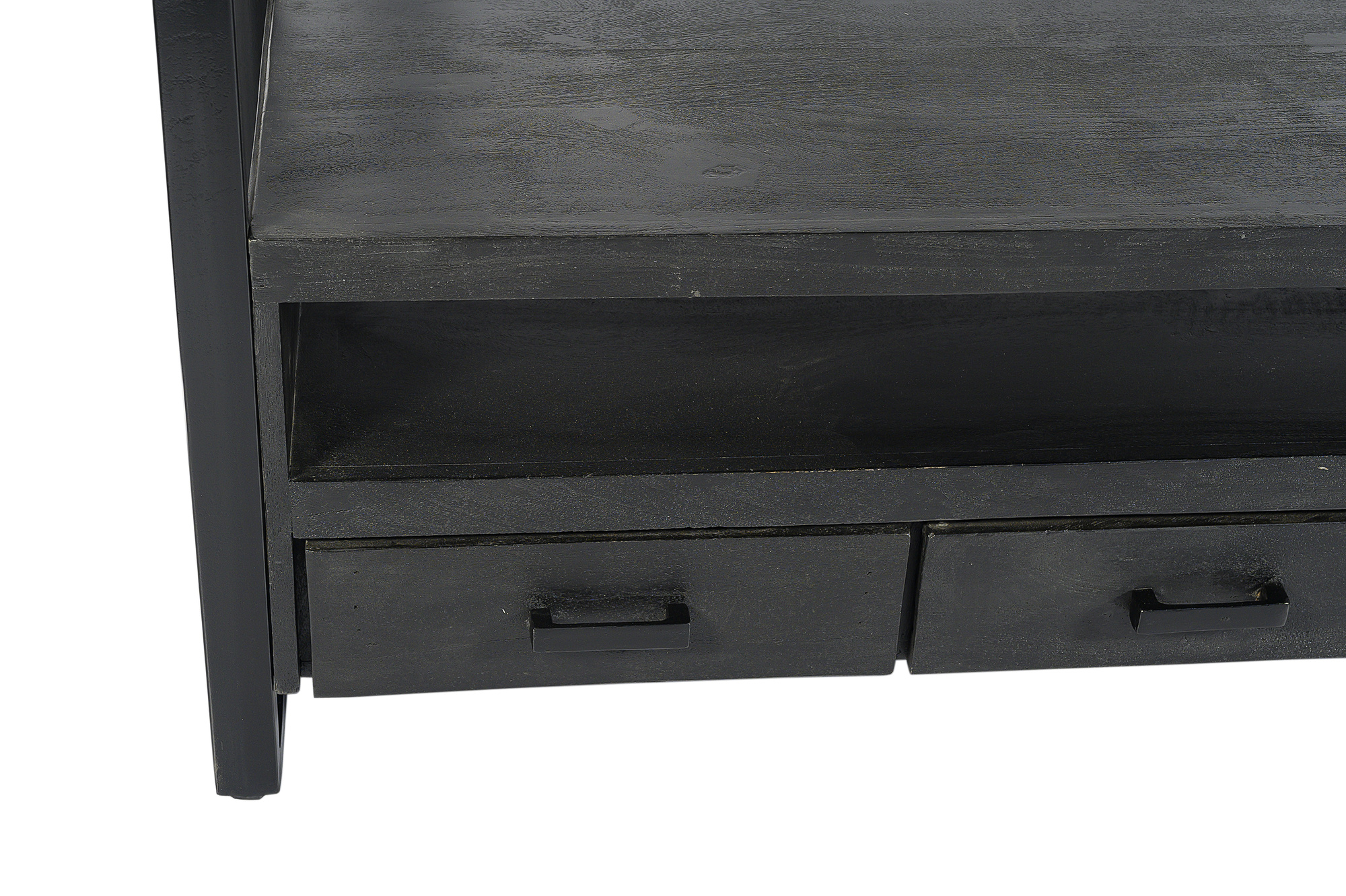 Livingfurn - TV Meubel Norris High - 200x150x45 cm - Mangohout / Gecoat Staal