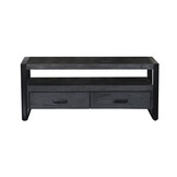 Livingfurn - TV Meubel Norris - 120x50x45 cm - Mangohout / Gecoat Staal