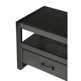 Livingfurn - TV Meubel Norris - 120x50x45 cm - Mangohout / Gecoat Staal