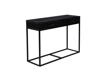 Livingfurn - Wandtafel Kala - 120x80x35 cm - Mangohout / Gecoat Staal