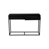 Livingfurn - Wandtafel Kala - 120x80x35 cm - Mangohout / Gecoat Staal