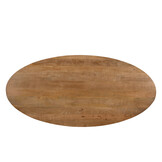 Livingfurn - Eetkamertafel Jesper Oval 180x90x76 cm - Mangohout