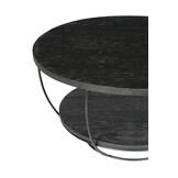 Livingfurn - Salontafel Evan Norris 65 cm - Mangohout / Gecoat Staal