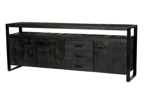 Livingfurn - Dressoir Norris - 210x80x45 cm - Mangohout