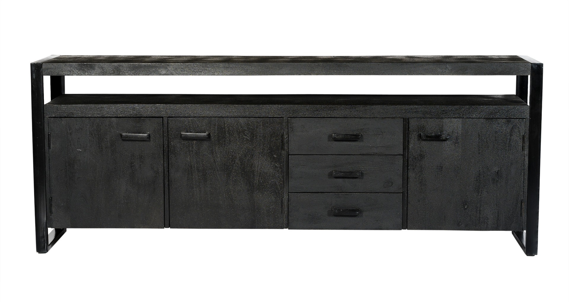 Livingfurn - Dressoir Norris - 210x80x45 cm - Mangohout