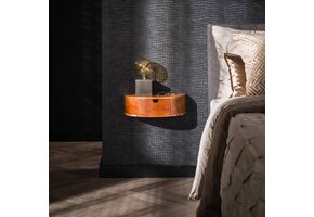 Hoyz - Nachtkastje 1L Curve - Massief Acacia Naturel