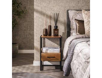 Hoyz - Nachtkastje Niche 1L XS - Massief Acacia Naturel