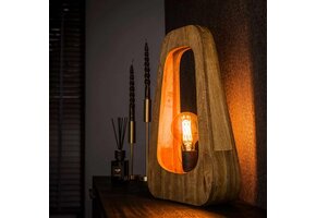 Hoyz Collection - Tafellamp 1L Bray - Massief Mango Naturel