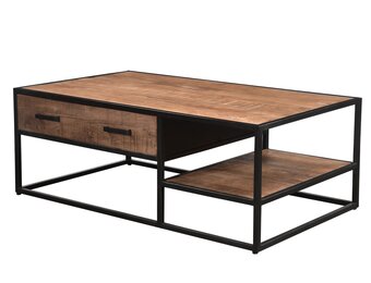 Livingfurn - Salontafel Sturdy - 40x70x120cm - Mangohout