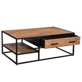 Livingfurn - Salontafel Sturdy - 40x70x120cm - Mangohout