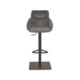 LABEL51 - Barstoel Beauty - Grijs - 89x52x113cm
