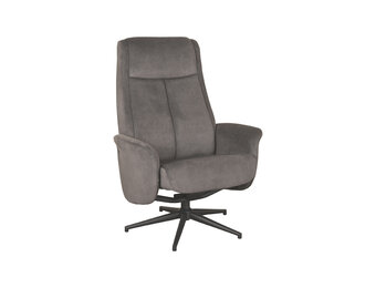 LABEL51 Fauteuil Bergen - Antraciet - Cosmo - 76x77x105 cm