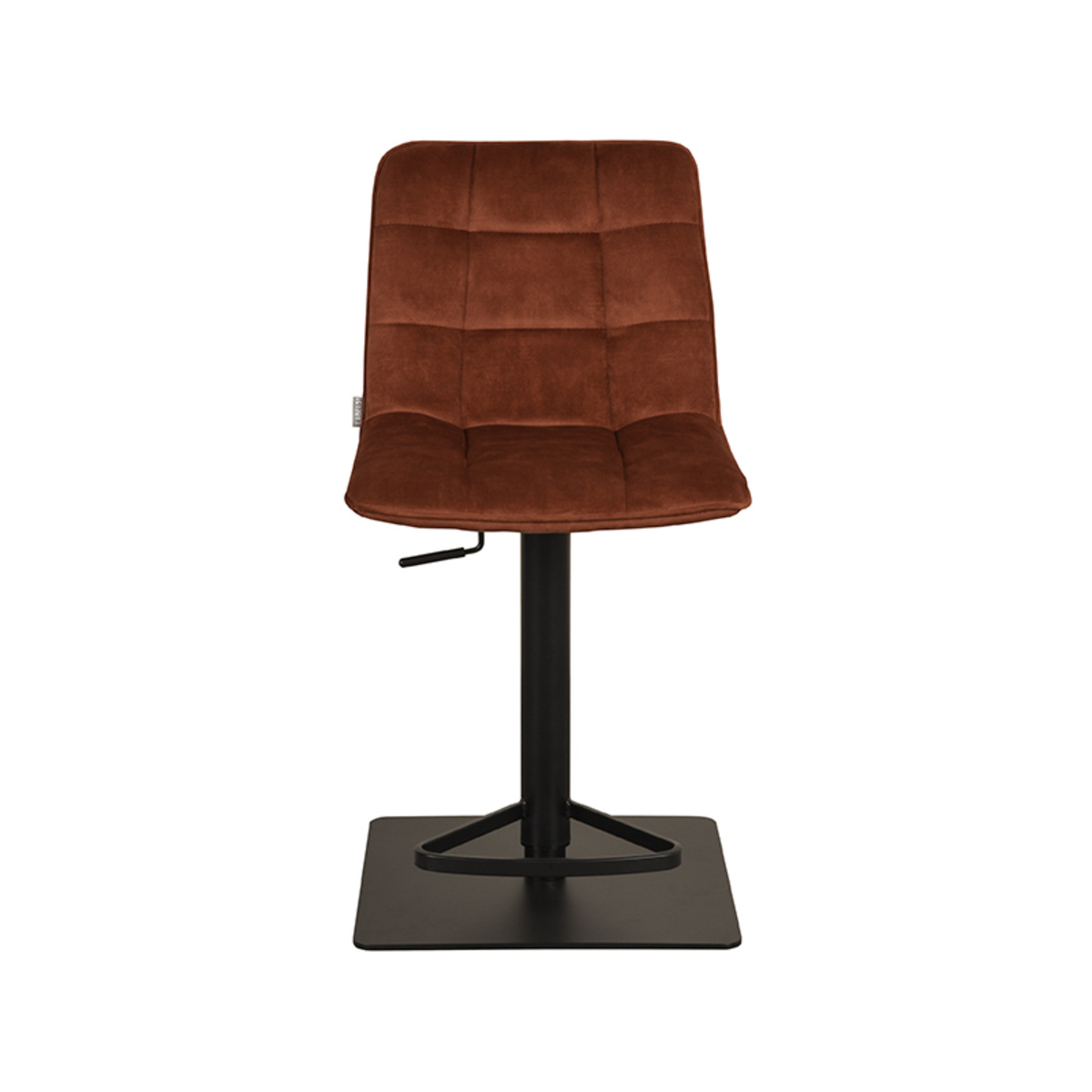 LABEL51 Barkruk Juul - Rust - Velours - 56x45x88 cm - set van 2
