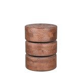 LABEL51 Bijzettafel Milly - Espresso - Mangohout - 35x35x47 cm