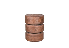 LABEL51 - Bijzettafel Milly - Bruin - 35x35x47cm