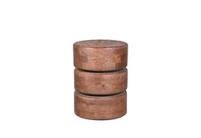 LABEL51 Bijzettafel Milly - Espresso - Mangohout - 35x35x47 cm