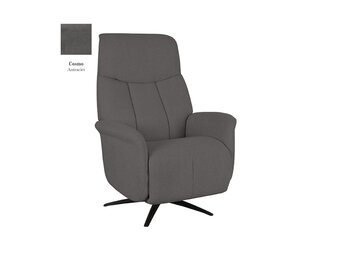LABEL51 Fauteuil Oslo - Antraciet - Cosmo - Elektrisch - 87x79x112 cm