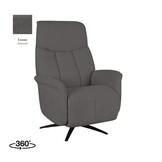 LABEL51 Fauteuil Oslo - Antraciet - Cosmo - Elektrisch - 87x79x112 cm