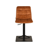 LABEL51 Barkruk Juul - Oker - Velours - 56x45x88 cm - set van 2