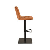 LABEL51 Barkruk Juul - Oker - Velours - 56x45x88 cm - set van 2