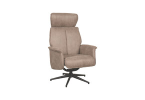 LABEL51 Fauteuil Verdal - Taupe - Micro Suede - 79x77x109 cm