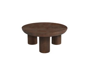 LABEL51 - Salontafel Olly - Bruin - 90x90x37cm