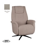 LABEL51 Fauteuil Stockholm - Taupe - Micro Suede - Elektrisch - 87x77x112 cm