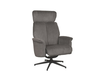 LABEL51 Fauteuil Verdal - Antraciet - Cosmo - 79x77x109 cm