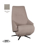 LABEL51 Fauteuil Odense - Taupe - Micro Suede - Elektrisch - 87x68x110 cm