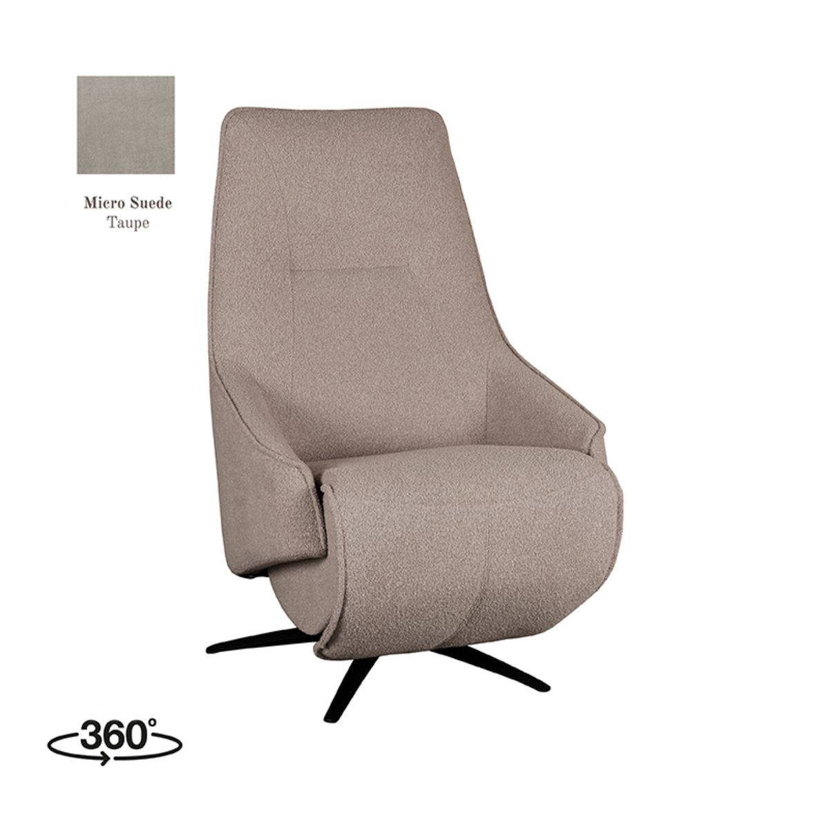 LABEL51 - Fauteuil Odense - Taupe - 87x68x110cm
