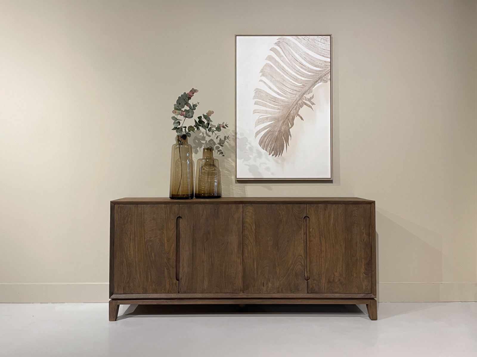 Livingfurn - Dressoir Cortez - 190x85x40 cm - Mangohout