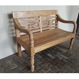 Livingfurn - Tuinbank Station Kasar - 120x90x55 cm - Teakhout