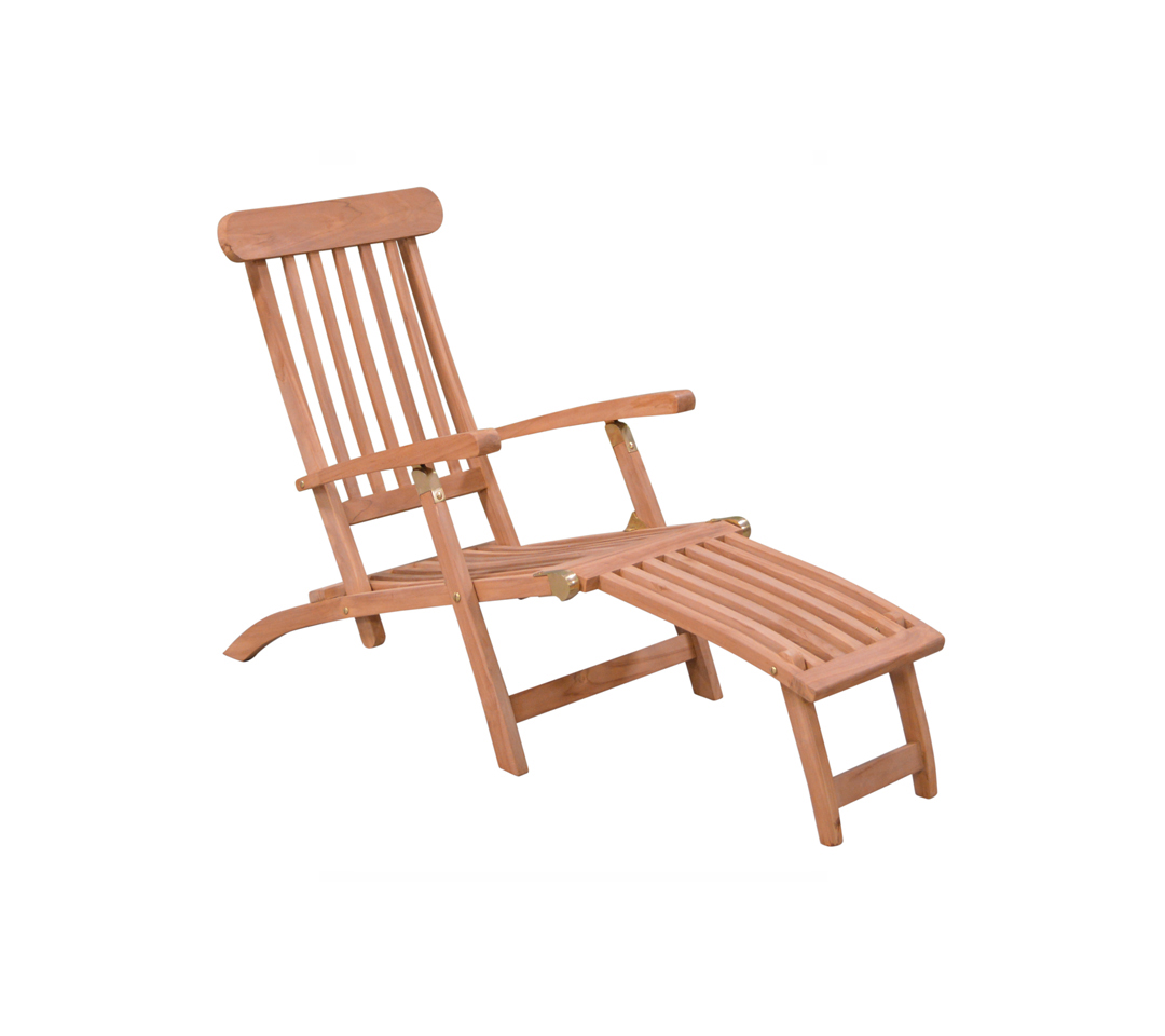 Livingfurn - Deckchair - 60x150x40 cm - Teakhout