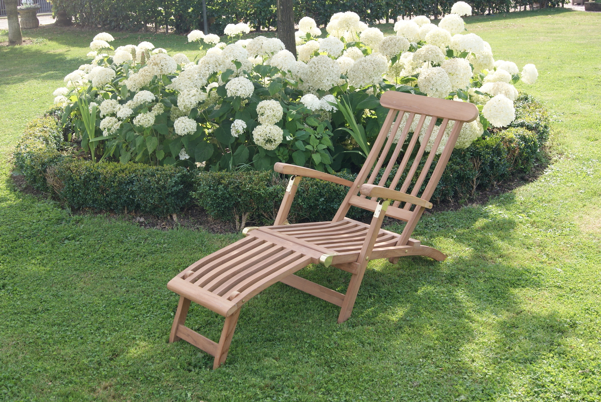 Livingfurn - Deckchair - 60x150x40 cm - Teakhout