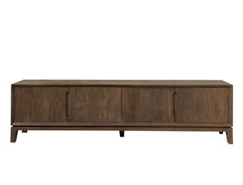 Livingfurn - TV meubel Cortez - 210x55x40 cm - Mangohout