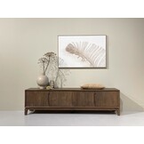 Livingfurn - TV meubel Cortez - 210x55x40 cm - Mangohout