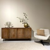 Livingfurn - Dressoir Elan - 180x75x40 cm - Mangohout