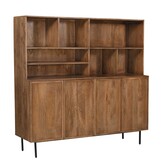 Livingfurn - Kabinetkast Elan - 180x150x45 cm - Mangohout