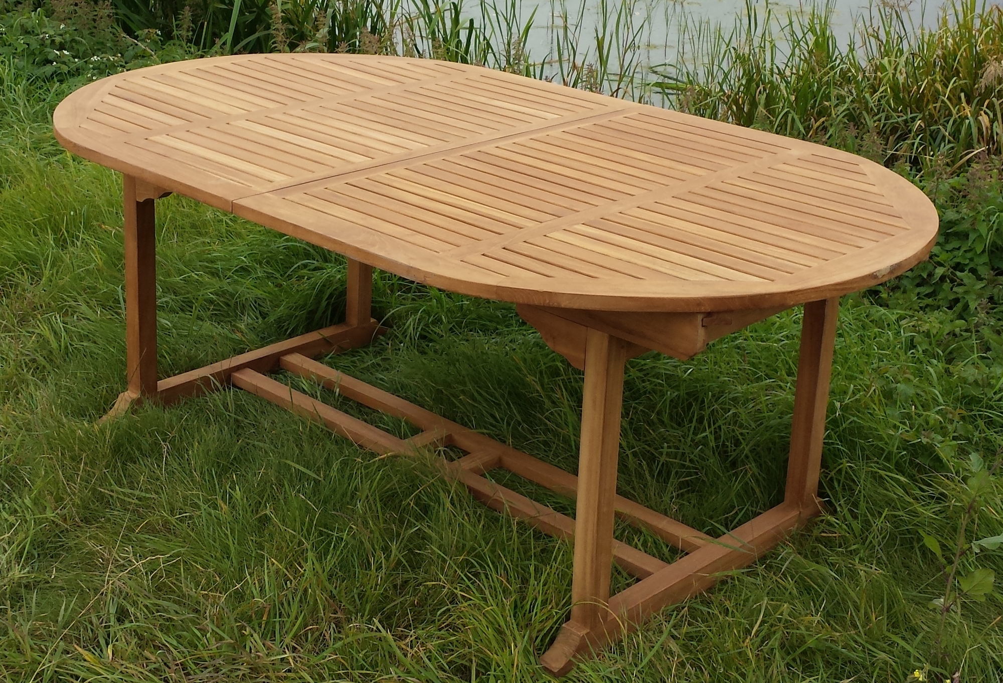 Livingfurn - Table Oval Extension - Uitschuifbaar - 180-240 cm - Teakhout