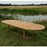 Livingfurn - Table Oval Extension - Uitschuifbaar - 180-240 cm - Teakhout