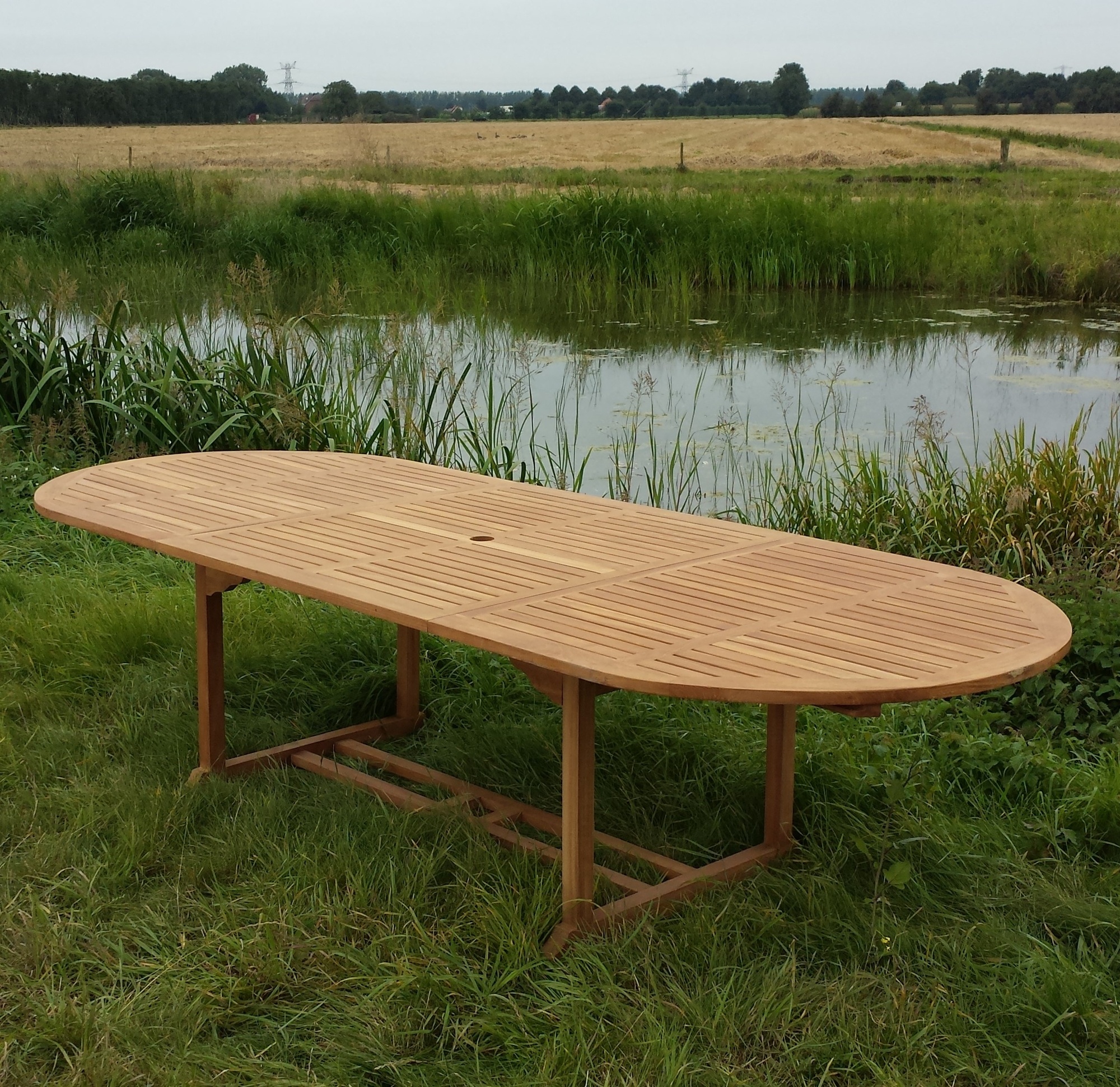 Livingfurn - Table Oval Extension - Uitschuifbaar - 180-240 cm - Teakhout