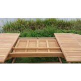 Livingfurn - Table Oval Extension - Uitschuifbaar - 180-240 cm - Teakhout