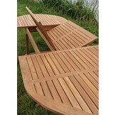 Livingfurn - Table Oval Extension - Uitschuifbaar - 180-240 cm - Teakhout