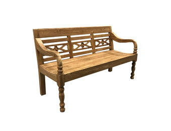 Livingfurn - Tuinbank Station Kasar - 150x90x55 cm - Teakhout