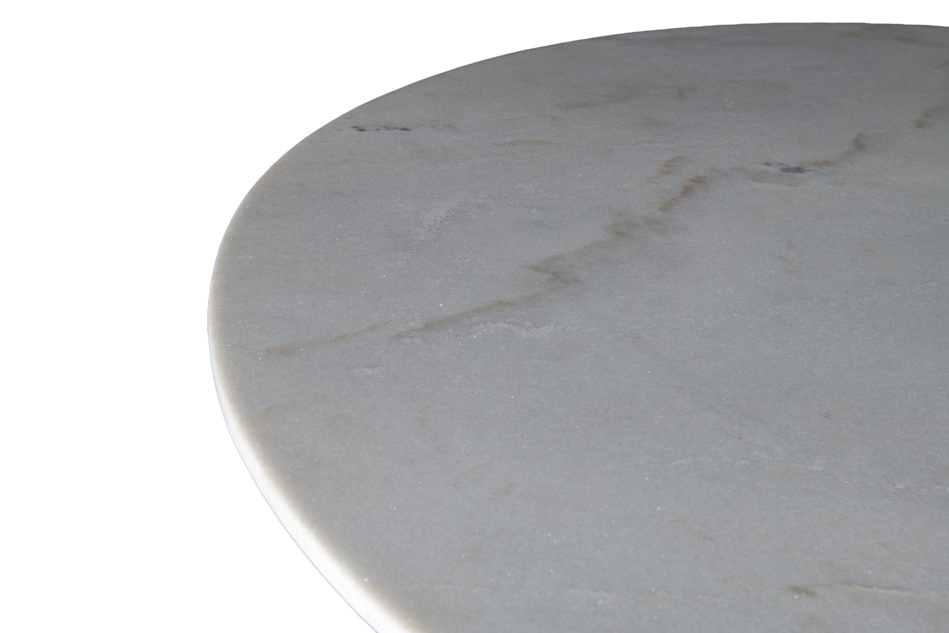 Livingfurn - Eetkamertafel Marble Oval Spider White - 180x90x75 - Marmer