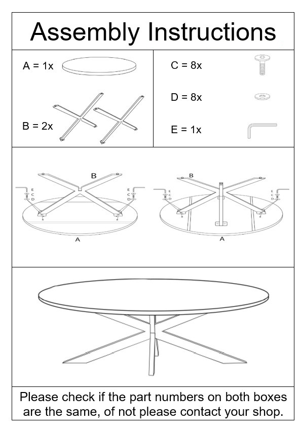 Livingfurn - Eetkamertafel Marble Oval Spider White - 180x90x75 - Marmer
