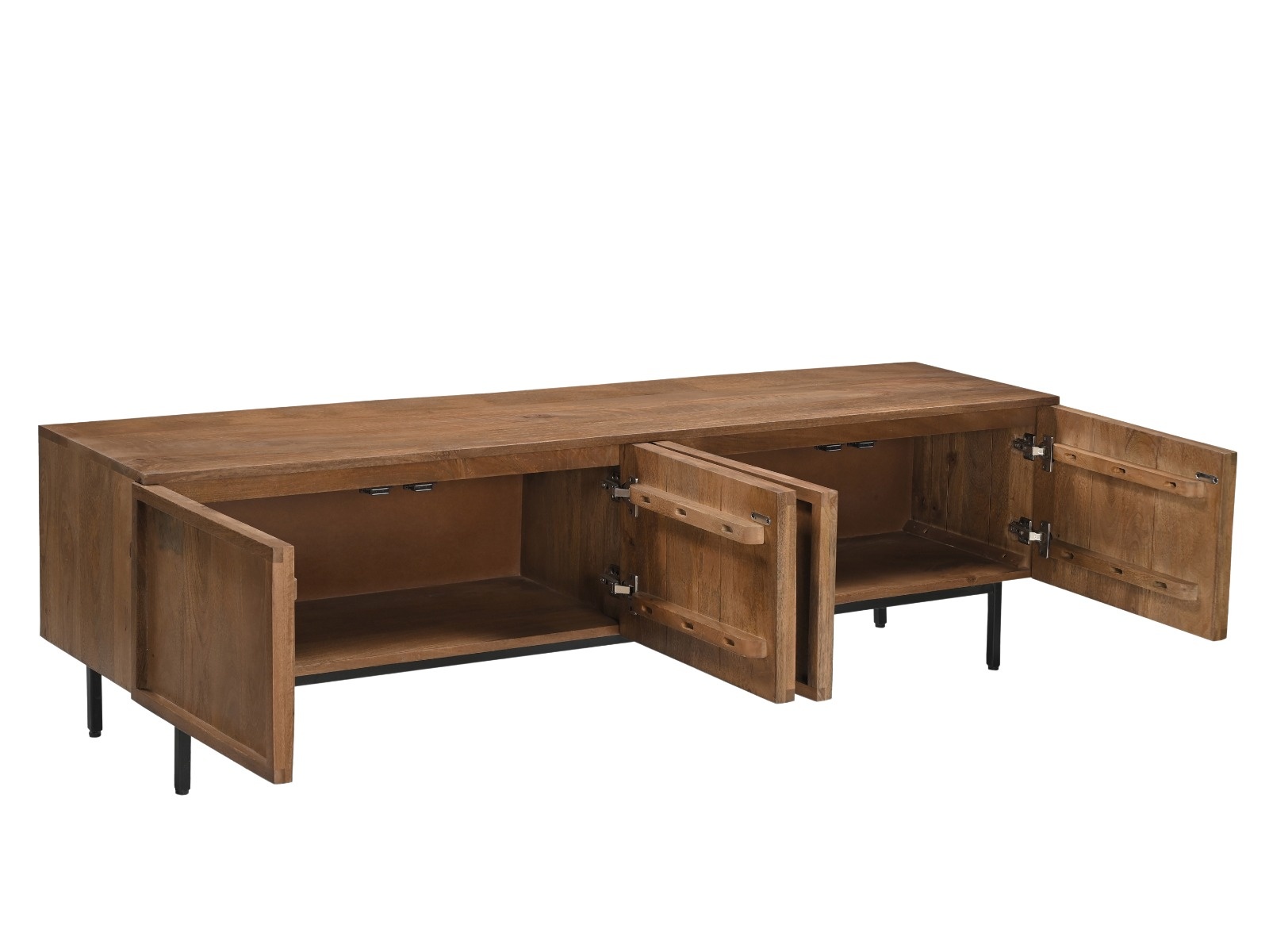 Livingfurn - TV meubel Elan - 180x50x40 cm - Mangohout