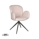 LABEL51 - Eetkamerstoel Kimball - Beige - 61x59x86cm - Set van 2